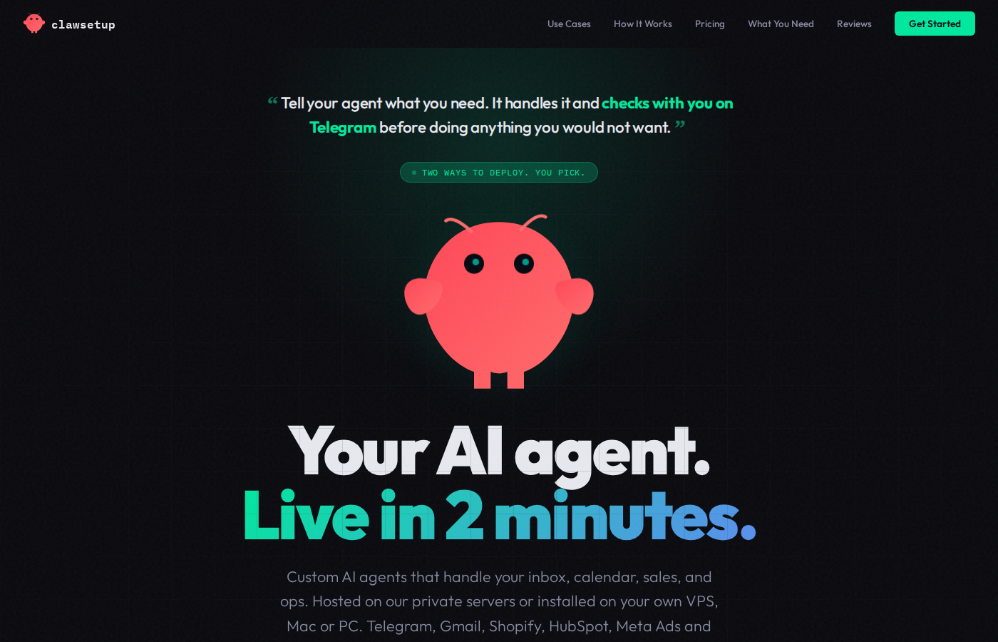 clawsetup.us website screenshot